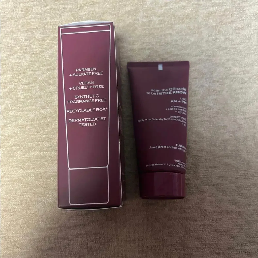 ITK Clay Color Changing Mask Kaolin Clay Deep‎ Pore Cleanser + Minimizer 2oz NEW